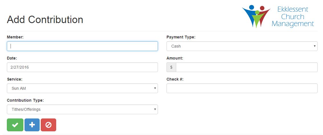 Add contribution page.