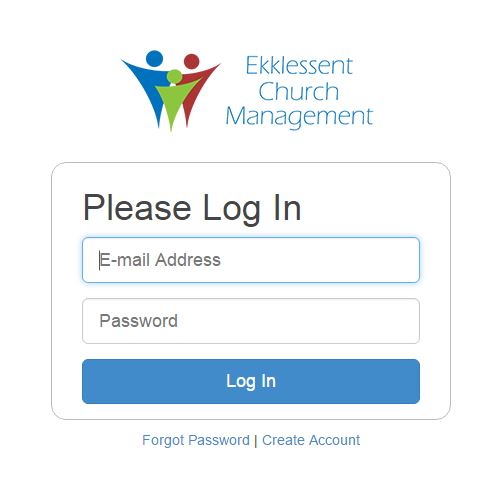 Log on form.